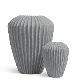 Кашпо TREEZ Effectory - Moho - Высокая Design-ваза - Дымчато-серый песок