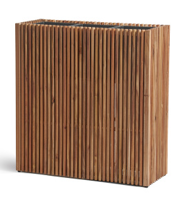 Кашпо TREEZ Effectory - Timberline - Высокий дивайдер - Тёмное дерево