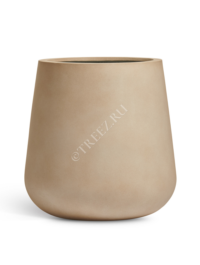 Кашпо TREEZ ERGO - Fine Rock - Design-чаша - Песок тёплый беж фото