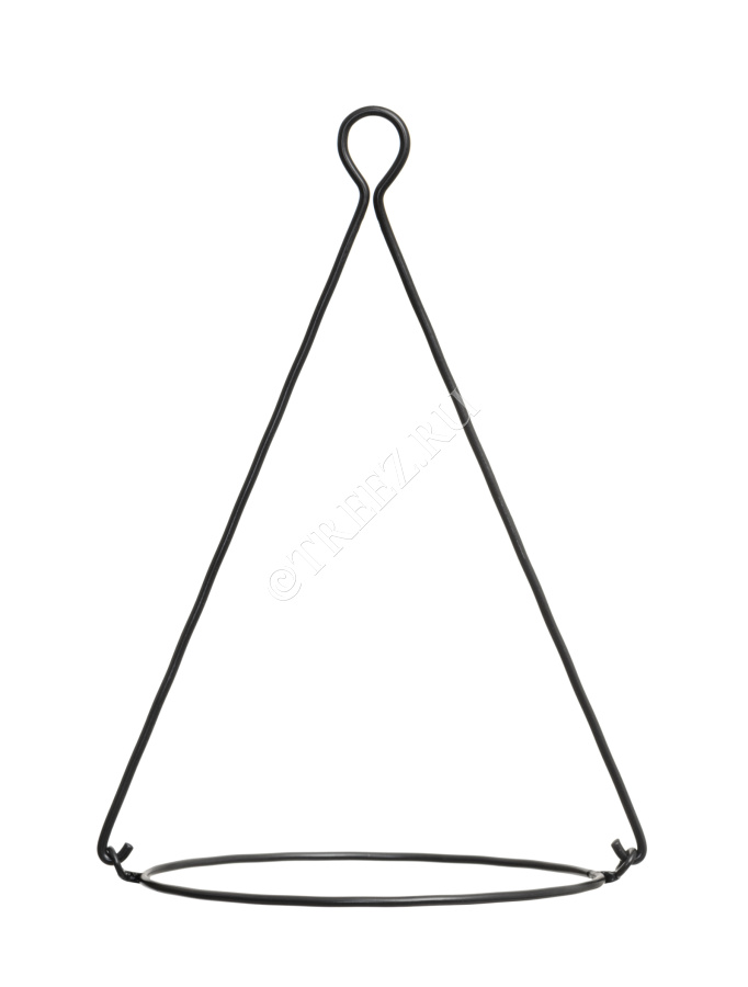 Кашпо TREEZ Effectory - Beton - Полусфера подвесная - Белый песок фото