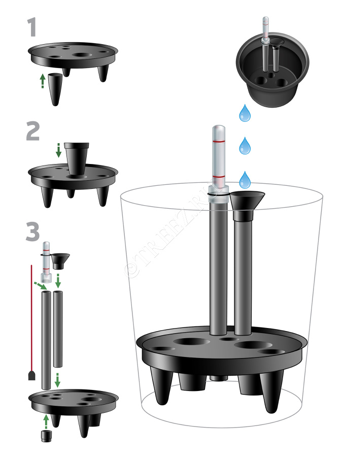 Система автополива CN-21 для кашпо TREEZ Effectory - модель CN-21 фото