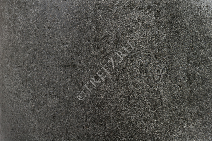 Кашпо TREEZ Effectory - Stone - Высокий округлый конус - Тёмно-серый камень фото