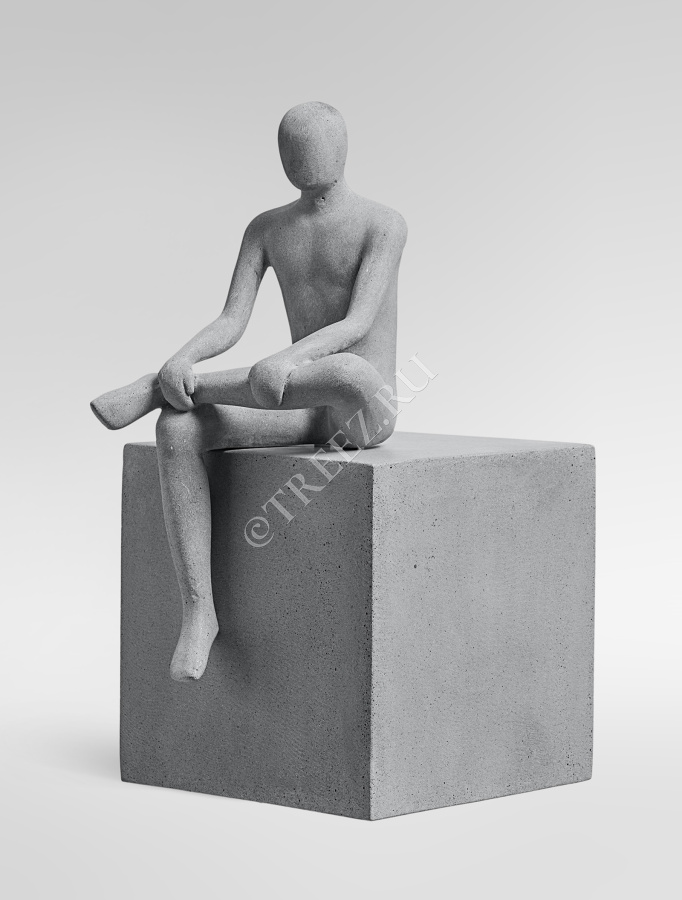Скульптура TREEZ Effectory - Philosopher's Stone - Уверенность - Дымчато-серый песок фото