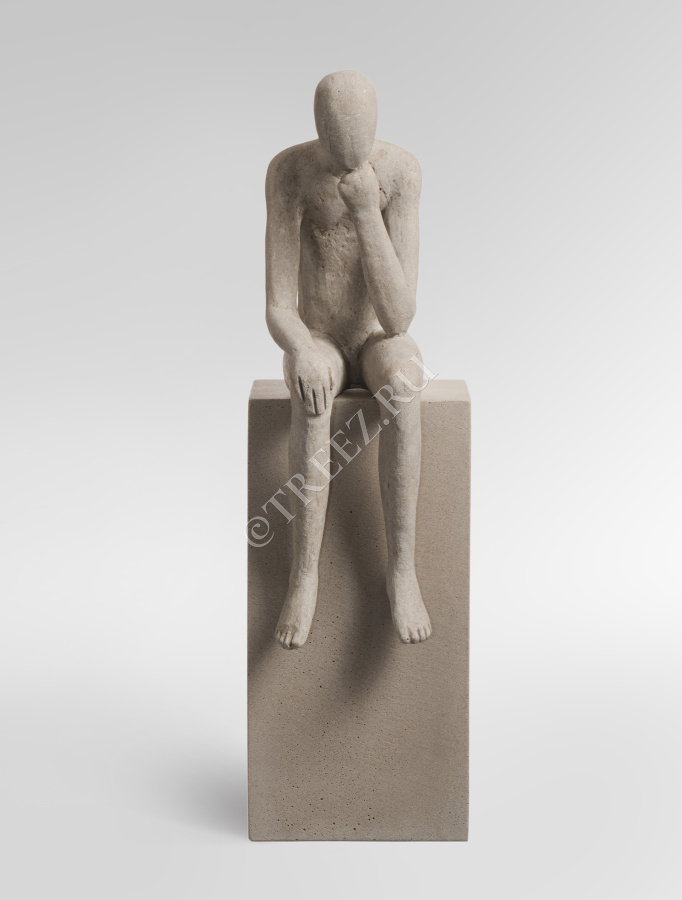 Скульптура TREEZ Effectory - Philosopher's Stone - Размышления о жизни - Белый песок фото