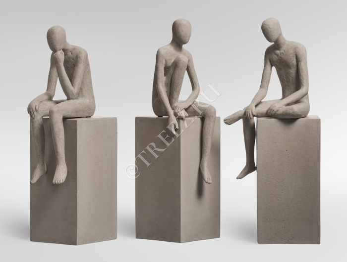 Скульптура TREEZ Effectory - Philosopher's Stone - Размышления о жизни - Белый песок фото