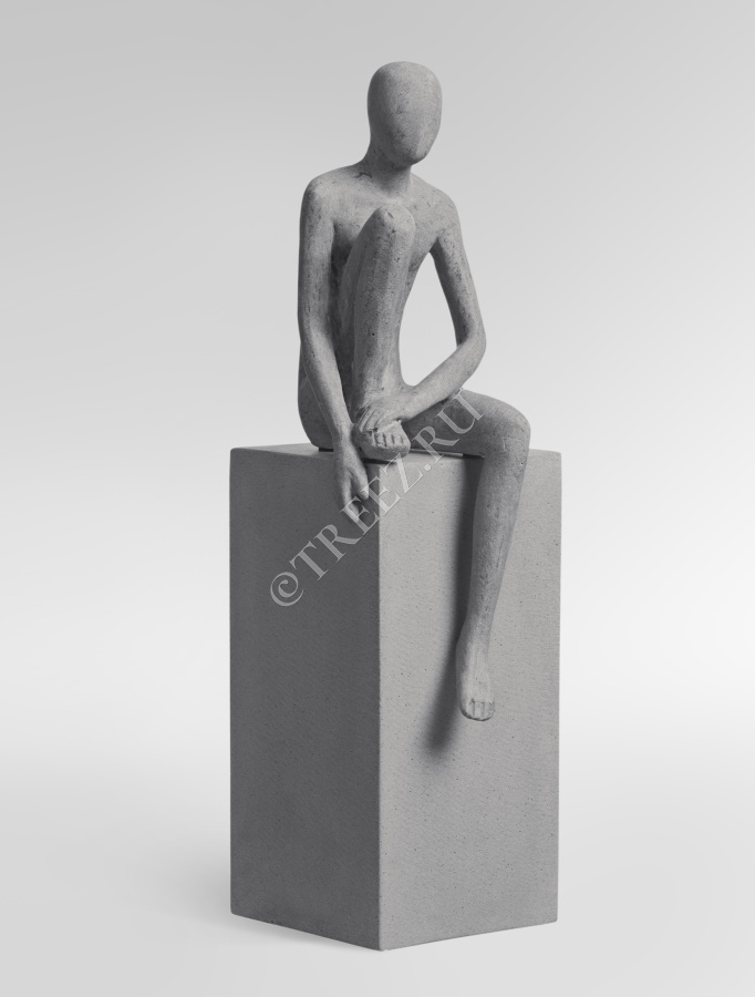 Скульптура TREEZ Effectory - Philosopher's Stone - Мечты о будущем - Дымчато-серый песок фото